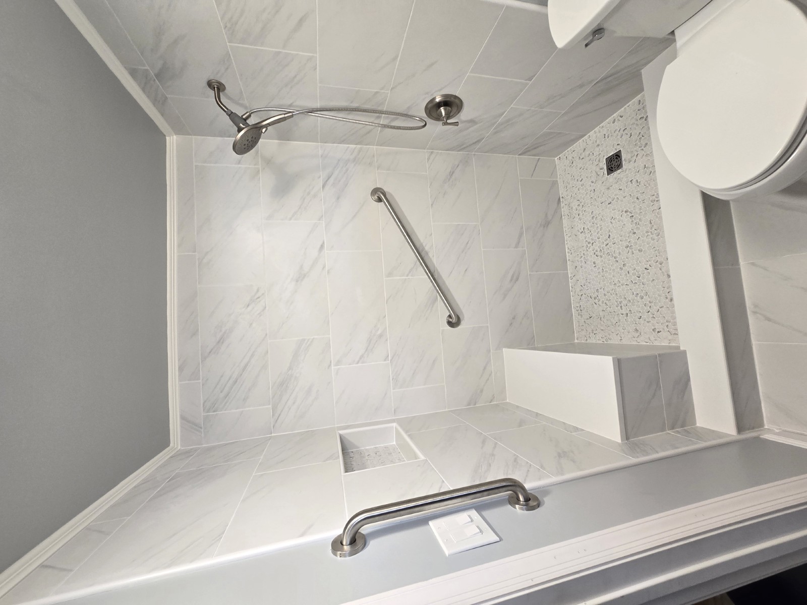 Custom Handicap Conversion Bathroom Remodel in Babylon, NY